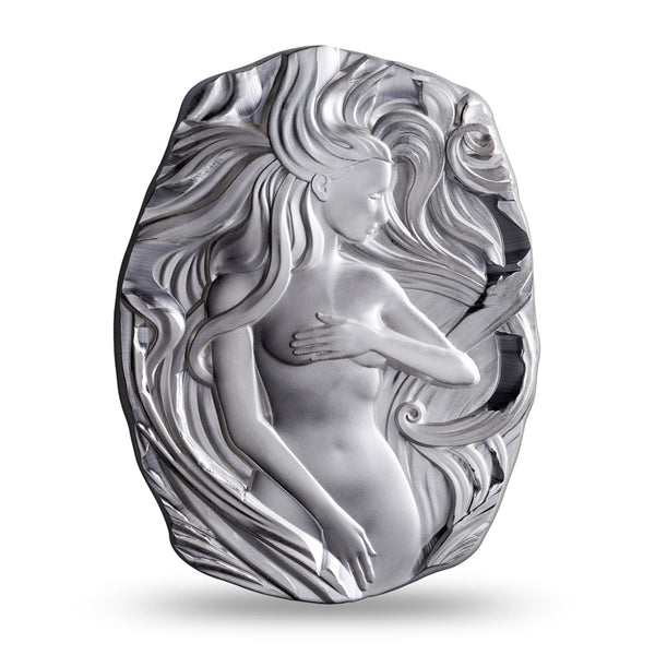 10oz 'Woman with Flowing Hair' Argentia Silver Bar