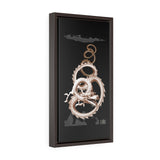Silver Dragon Vertical Framed Canvas