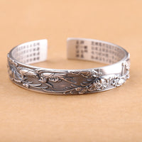 Mandarin Duck Fine Silver Adjustable Bracelet - (S999 - Fine Silver)