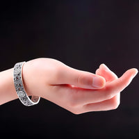 Double Happiness Fine Silver Bracelet - (S999 - Fine Silver)