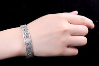 Double Happiness Fine Silver Bracelet - (S999 - Fine Silver)