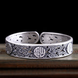 Double Happiness Fine Silver Bracelet - (S999 - Fine Silver)