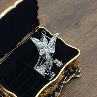 Sterling Silver Elven Evenstar Pendant with Necklace - (S925 - Sterling Silver)