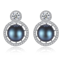 Sterling Silver Freshwater Pearl Stud Earrings - (S925 - Sterling Silver)
