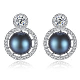 Sterling Silver Freshwater Pearl Stud Earrings - (S925 - Sterling Silver)
