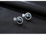 Sterling Silver Freshwater Pearl Stud Earrings - (S925 - Sterling Silver)
