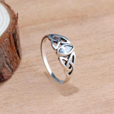 Vintage Sterling Silver Celtic Knot Ring - (S925 - Sterling Silver)