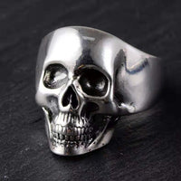 Sterling Silver Skull Ring - (S925 - Sterling Silver)