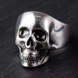 Sterling Silver Skull Ring - (S925 - Sterling Silver)