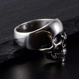Sterling Silver Skull Ring - (S925 - Sterling Silver)