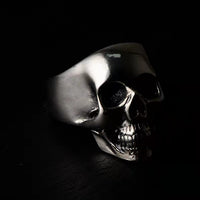 Sterling Silver Skull Ring - (S925 - Sterling Silver)
