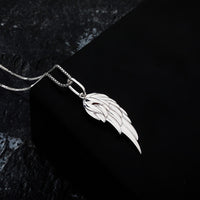 Sterling Silver Feather Pendant - (S925 - Sterling Silver)