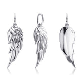 Sterling Silver Feather Pendant - (S925 - Sterling Silver)