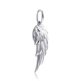 Sterling Silver Feather Pendant - (S925 - Sterling Silver)