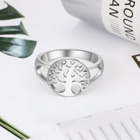Silver Tree of Life Ring - (S925 - Sterling Silver)