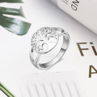 Silver Tree of Life Ring - (S925 - Sterling Silver)