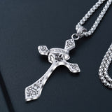 Classic Silver Cross Pendant - (S925 - Sterling Silver)
