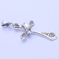 Classic Silver Cross Pendant - (S925 - Sterling Silver)