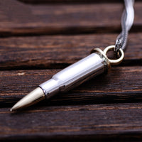 Silver Bullet Pendant - (S925 - Sterling Silver)