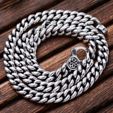 Vintage Wide Chain Necklace - (S925 - Sterling Silver)