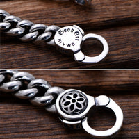 Vintage Wide Chain Necklace - (S925 - Sterling Silver)
