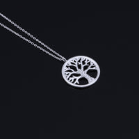Silver Tree of Life Pendant with Necklace - (S925 - Sterling Silver)