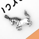 Horse Pendant with Chain Necklace - (S925 - Sterling Silver)