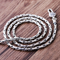 Classic Silver Chain Necklace - (S925 - Sterling Silver)