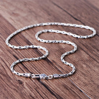 Classic Silver Chain Necklace - (S925 - Sterling Silver)