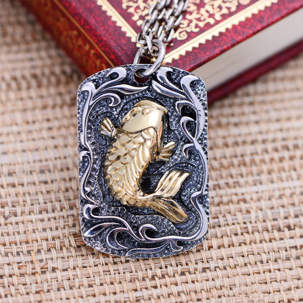 Fish pendant necklace deals