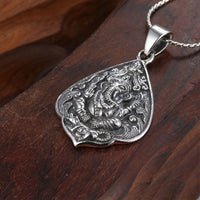 Vintage Sterling Silver Elephant Pendant - (S925 - Sterling Silver)