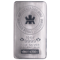 10oz Silver Bar - Royal Canadian Mint